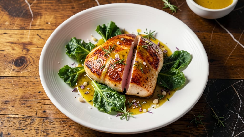 Baked Chicken Breast With Kale Recipe: Herb-Infused Roast With Nutrient-Packed Greens