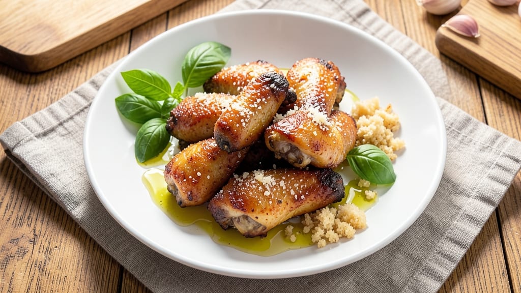 Baked Italian Chicken Wings Recipe: Parmesan-Crusted Crunch With Juicy Centers