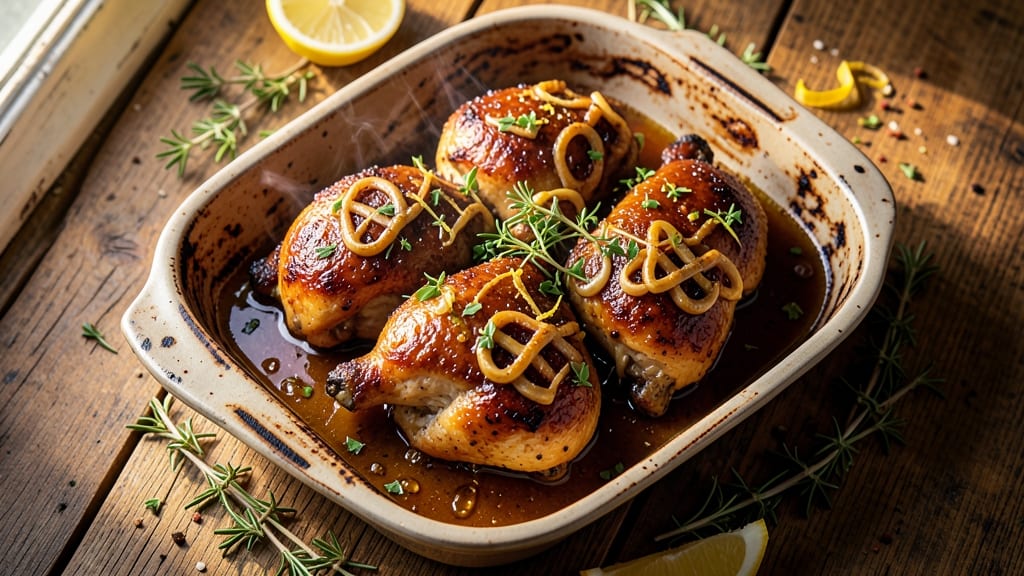 Baked Chicken With Worcestershire Sauce Recipe: Umami-Rich Roast With Tangy Depth