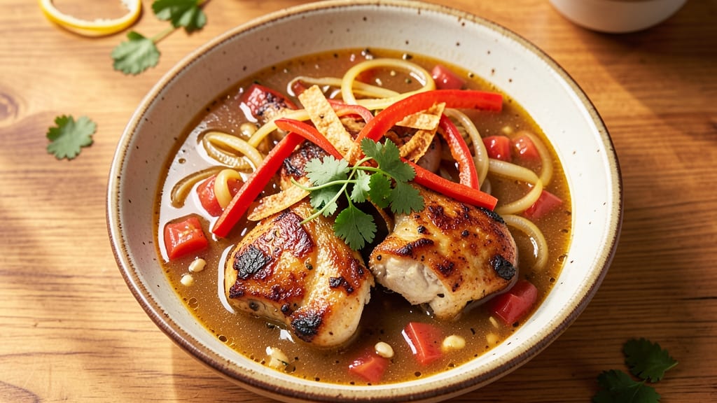Barefoot Contessa's Mexican Chicken Soup Recipe: Cilantro-Lime Zest and Tortilla-Stripped Crunch