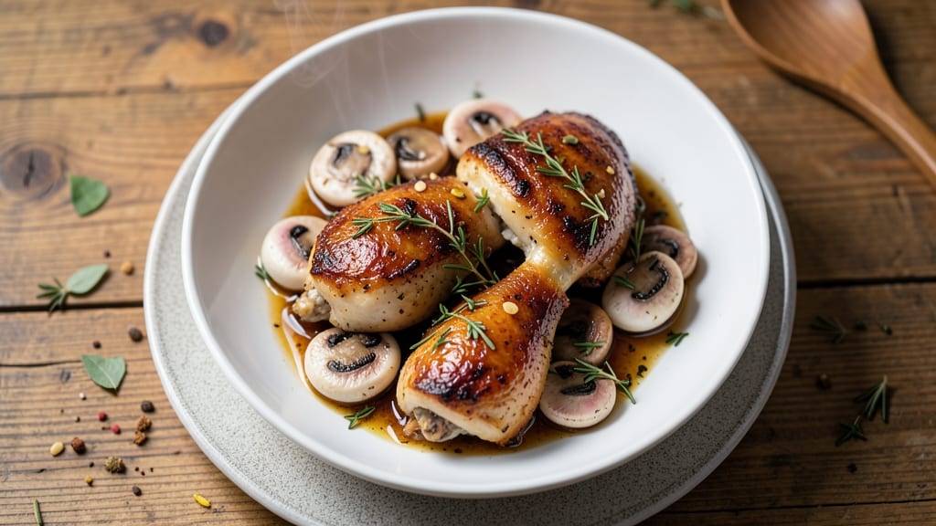 Baked Chicken Thighs With Mushrooms Recipe: Savory Herb-Crusted Bites With Earthy Mushroom Depth