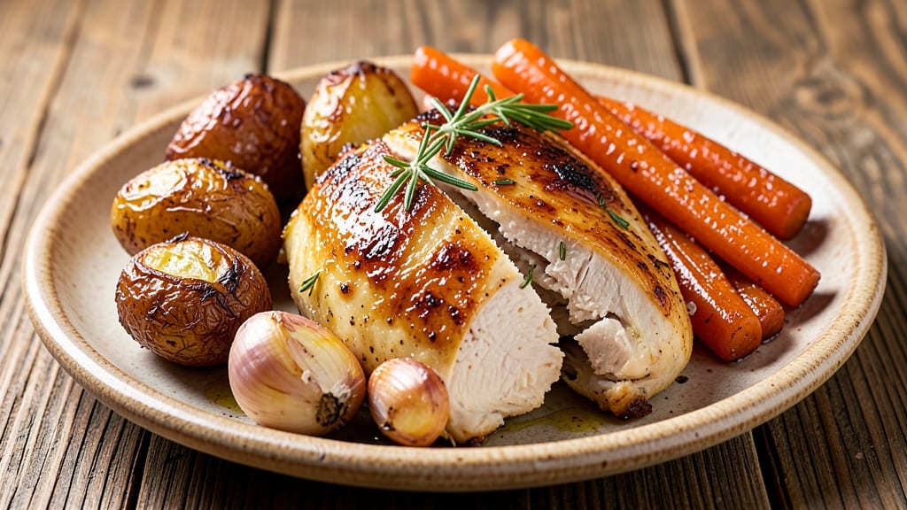 Baked Chicken Breast With Potatoes and Carrots Recipe: One-Pan Roast for Effortless Weeknight Dinner