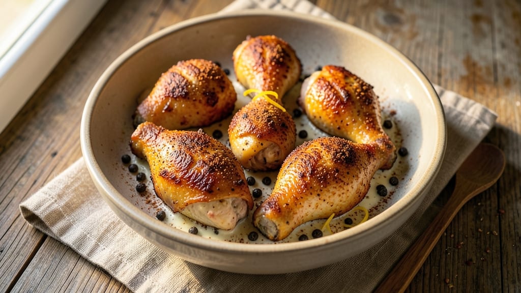 Air Fry Chicken Leg Quarters Recipe: Crispy-Shatter Crust With Juicy, Fall-Off-Bone Meat