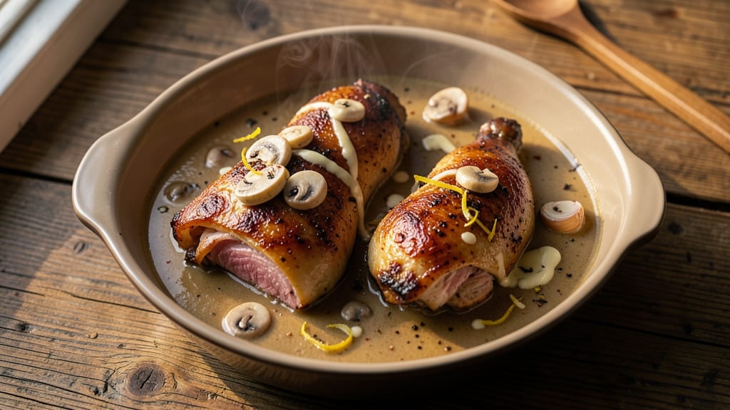 Baked Chicken Thighs With Cream Of Mushroom Soup Recipe: Rich Mushroom Gravy That Clings to Every Bite