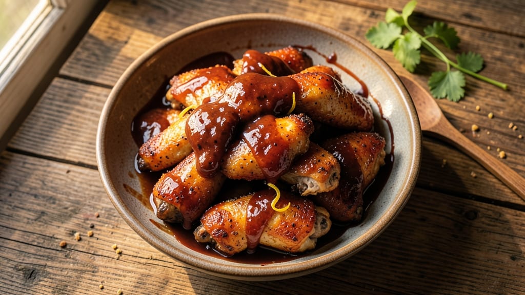 Baked Barbeque Chicken Wings Recipe: Honey-Spiced Glaze That Sticks Like Sauce