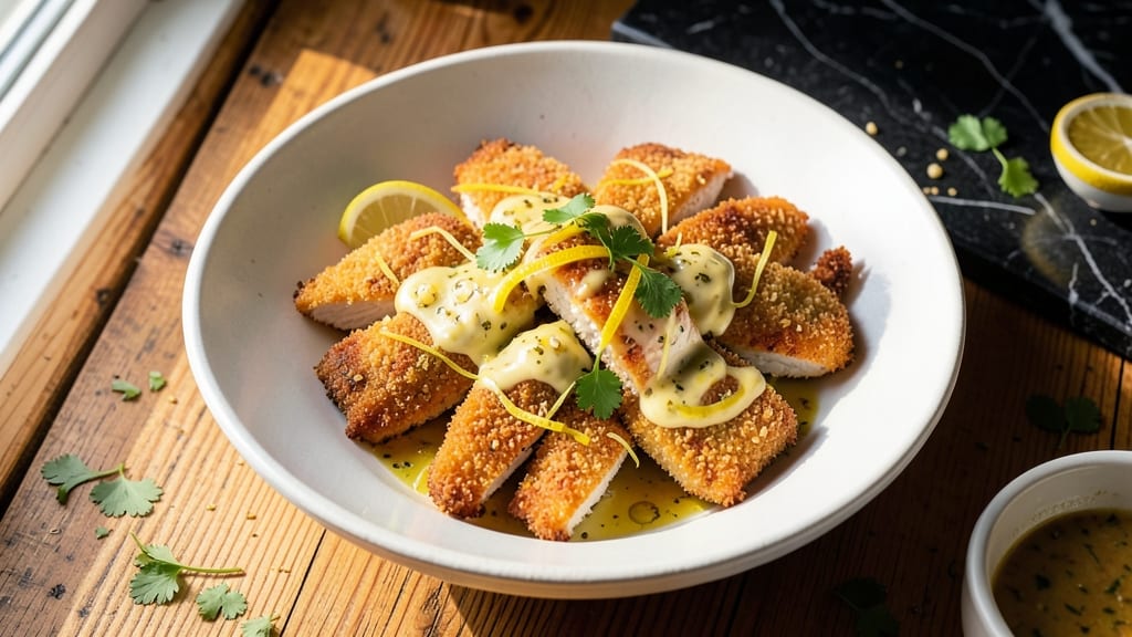 Baked Lemon Chicken Tenders Recipe: Zesty Crispy Crust With Juicy Centers