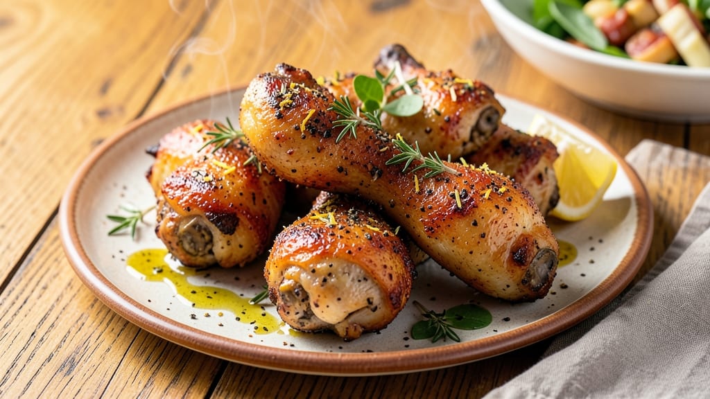 Baked Lemon Pepper Chicken Drumsticks Recipe: Zesty Crisp Skin, Juicy Centers Locked In