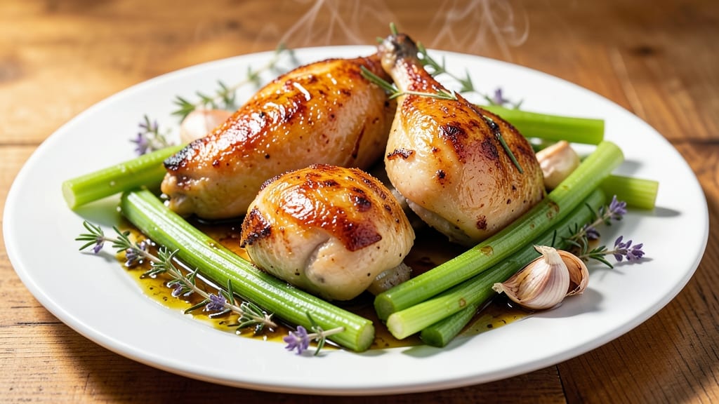 Baked Chicken and Celery Recipe: Herb-Packed Crispy Bites in One Pan