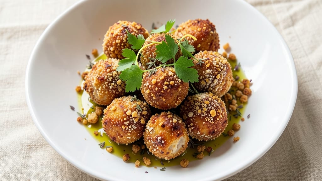 Baked Chicken Balls Recipe: Triple-Layered Crunch With Hidden Herb Magic