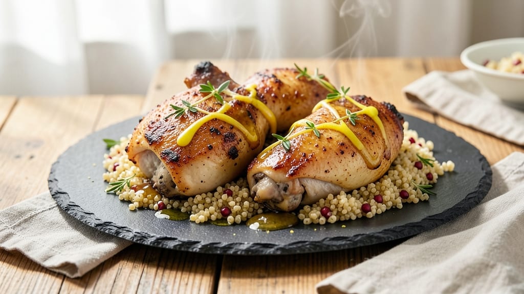 Baked Chicken Thighs and Quinoa Recipe: One-Pan Herb Roasted Harmony with Nutty Flavor