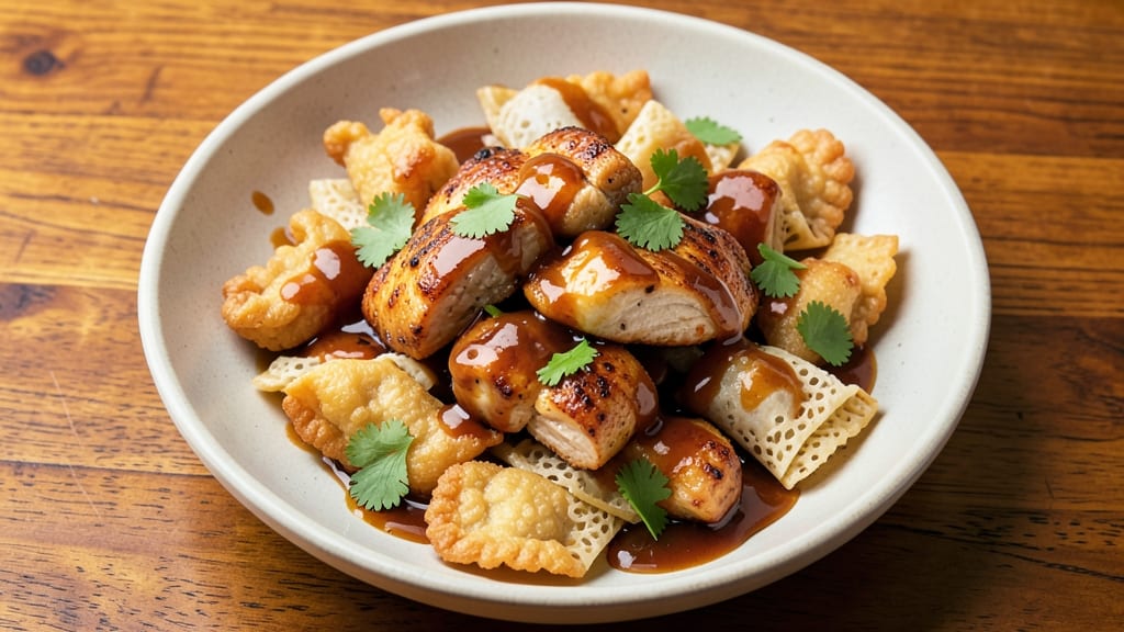 Applebee's Chicken Wonton Stir Fry Recipe: Crispy Wonton Bites with Sweet-Hoisin Glaze