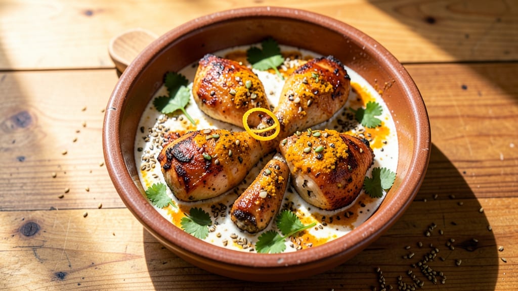 Baked Chicken Thighs Indian Recipe: Turmeric-Yogurt Marinade for Golden Crispness