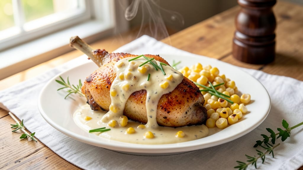 Babe Chicken and Creamed Corn Recipe: Southern-Style One-Pan Harmony