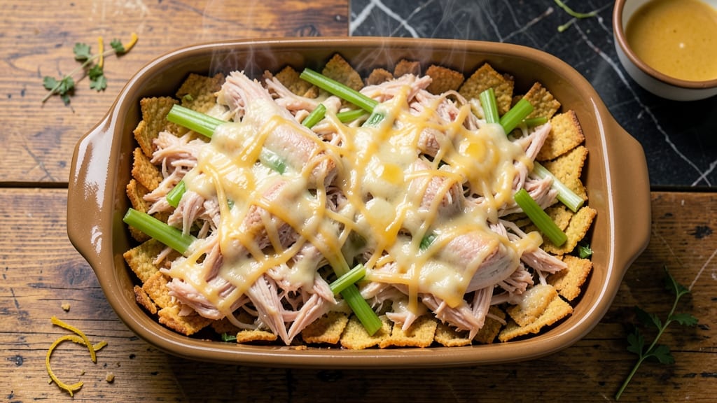 Baked Crack Chicken Casserole Recipe: Cheesy Celery Crunch in One Pan