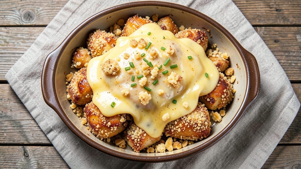 Bang Bang Chicken Bake Recipe: Triple-Crusted Crunch With Melty Cheese Rivers