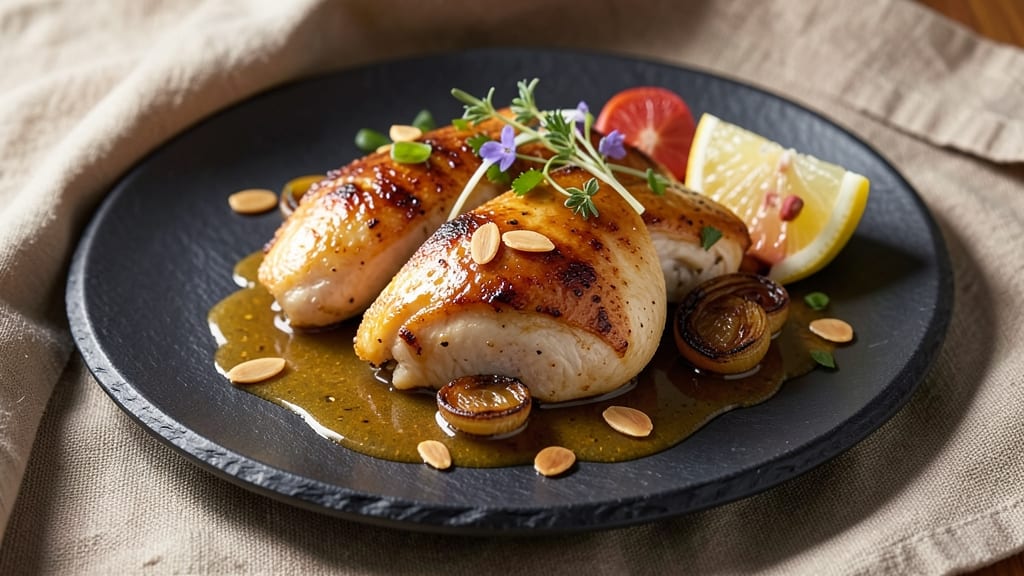 Almond Boneless Chicken Sauce Recipe: Nutty Creaminess Over Juicy Chicken