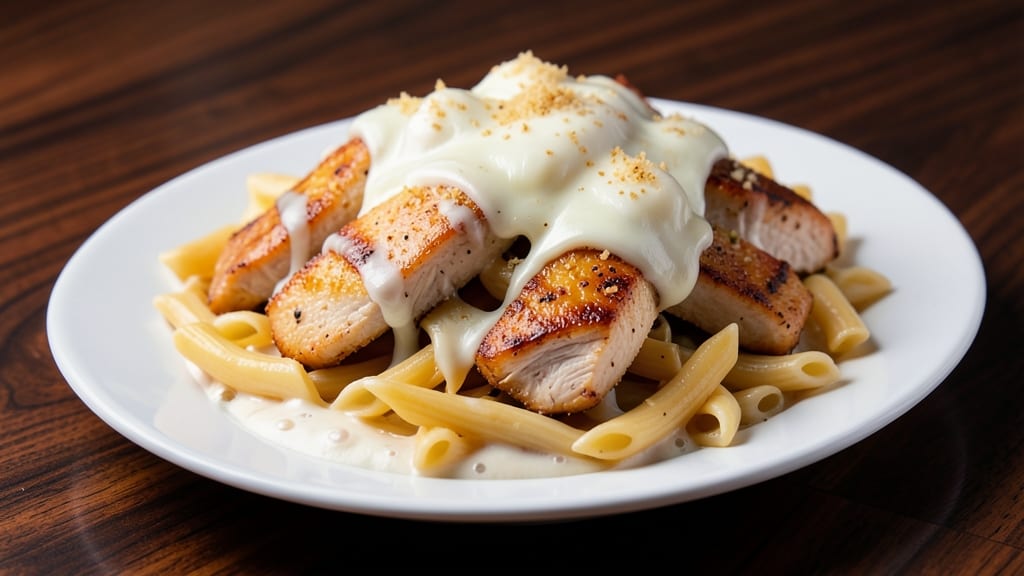 Applebee's 3 Cheese Chicken Penne Copycat Recipe: Al Dente Noodles Smothered in Melty Triple Cheese
