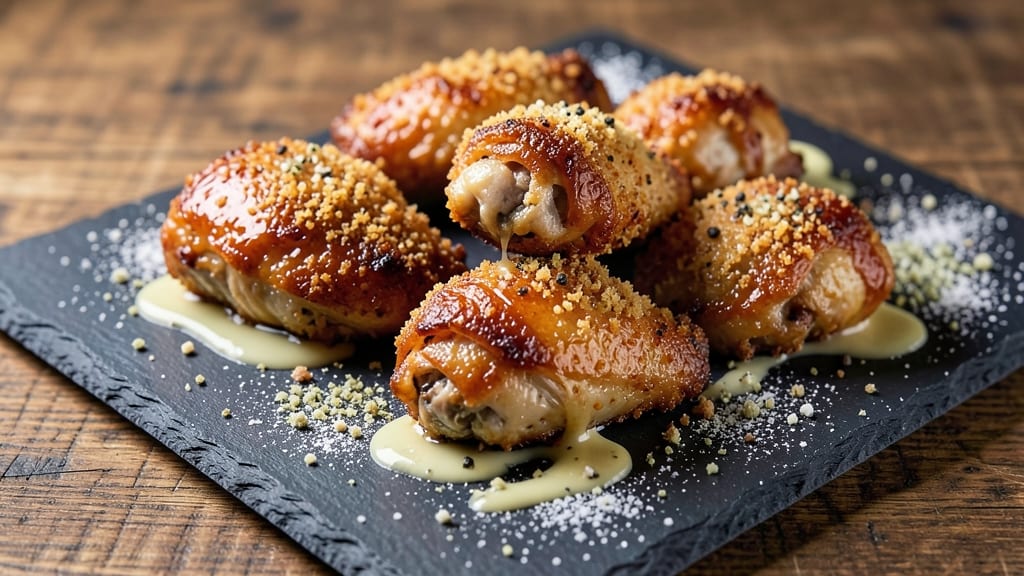 Baked Chicken Wing Dings Recipe: Crispy Parmesan-Crusted Bites With Hidden Ranch
