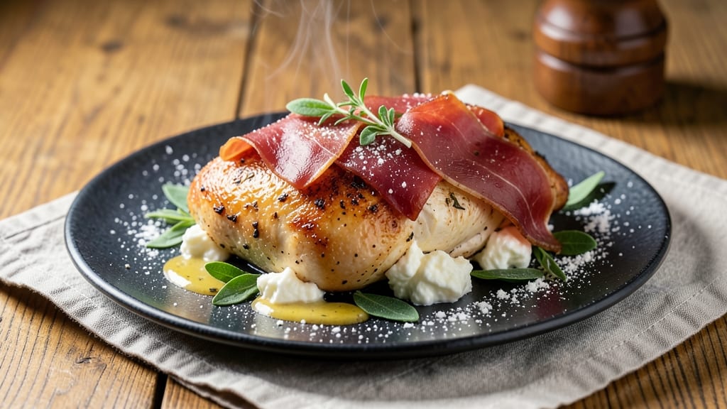 Baked Chicken Saltimbocca Recipe: Proscuitto-Kissed Herb Perfection