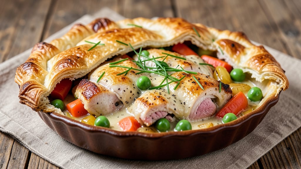 Banquet Chicken Pot Pie Recipe: Flaky Crust and Hearty Filling in One Dish