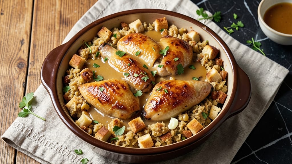 Baked Chicken and Stuffing Casserole Recipe: One-Pan Holiday Centerpiece