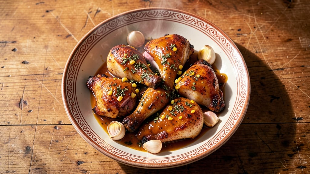 Baked Chicken Thighs Mediterranean Recipe: Lemon-Garlic Crust With Herbed Yogurt Drizzle