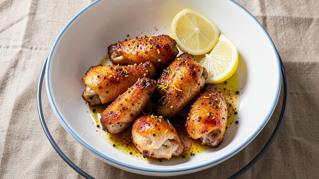 Air Fry Lemon Pepper Chicken Wings Recipe: Zesty Crunch in Under 20 Minutes