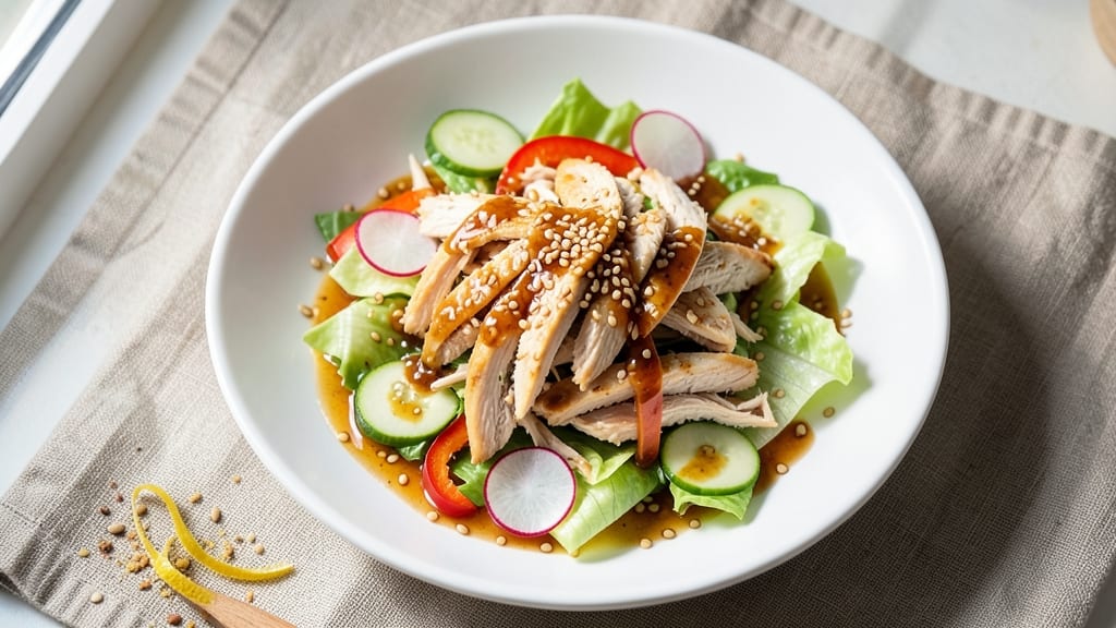 Asian Chicken Salad Sesame Dressing Recipe: Nutty Umami Drizzle for Crunchy Toppings