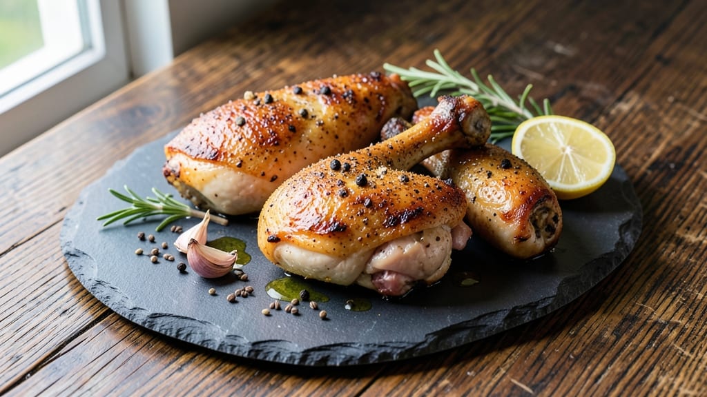 Baked Chicken Thighs and Drumsticks Recipe: Honey-Glazed Crispy Skin, Juicy Core