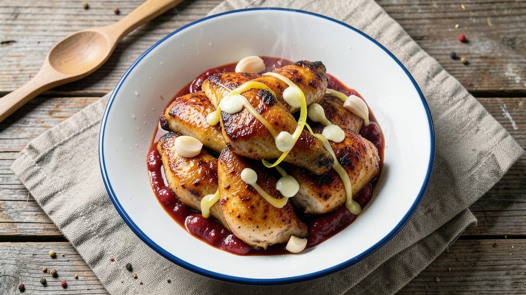 Baked Chicken Pinoy Recipe: Crispy Garlic Butter Crust With Tangy Tomato Sauce