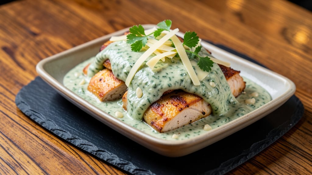 Boston Chicken Creamed Spinach Recipe: Silky Garlic-Herb Sauce Over Tender Greens