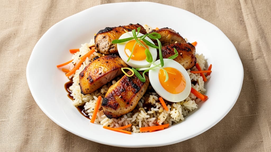 Baked Chicken Fried Rice Recipe: Crispy Top, Fluffy Rice, Juicy Chicken Bites