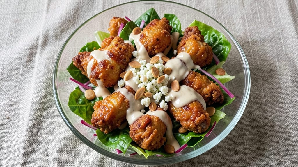 Applebee's Fried Chicken Salad Recipe: Crispy Bites Over Creamy Ranch Dressing