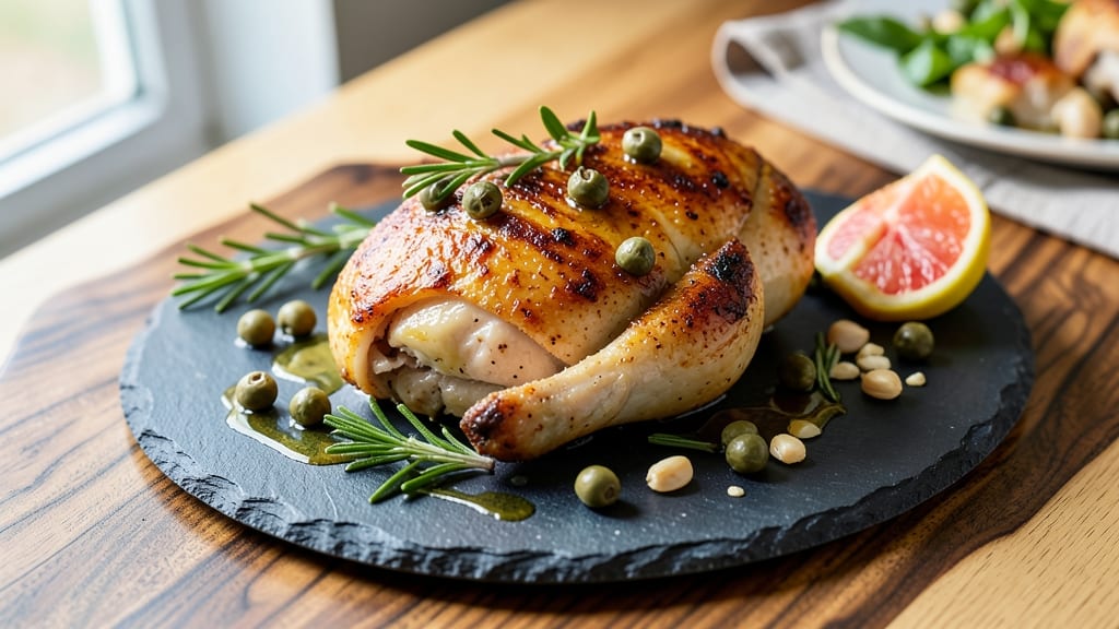 Baked Chicken With Capers Recipe: Briny Zing and Crispy Skin Magic