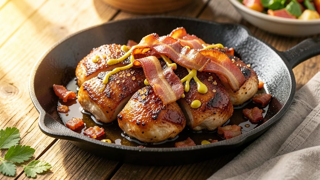Bacon Brown Sugar Chicken Recipe: Crispy-Caramelized Bites in One Pan