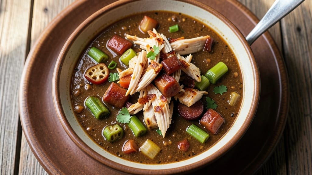 Campbell's Copycat Chicken Gumbo Soup Recipe: Deep-Roasted Okra and Smoky Sausage Richness