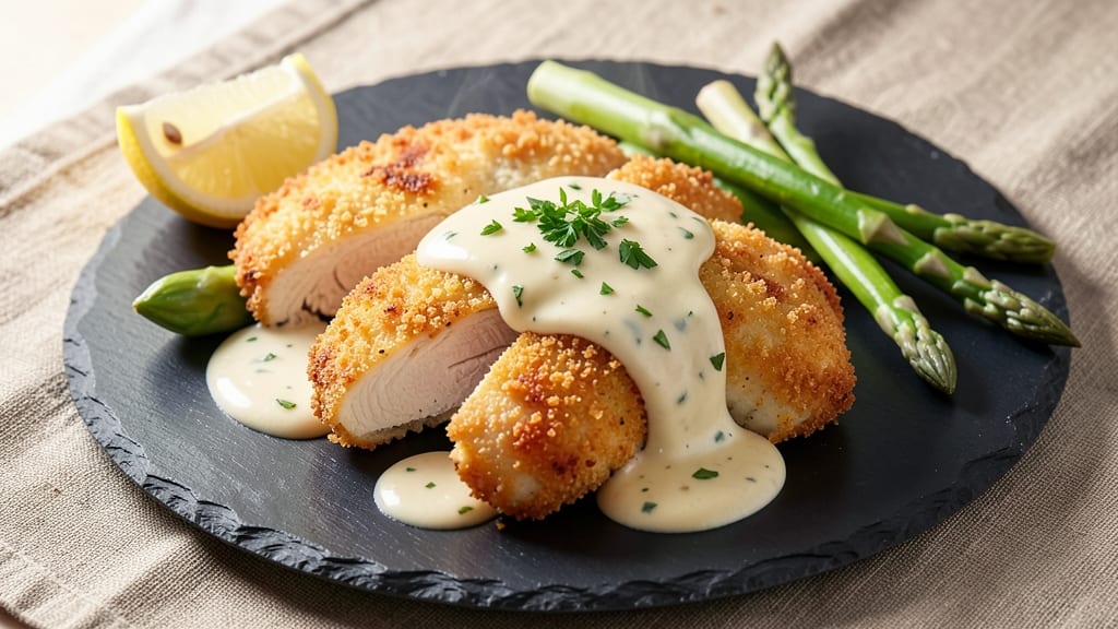 Campbell's Cream of Asparagus Chicken Recipe: Velvety Sauce With Crispy Breaded Bites