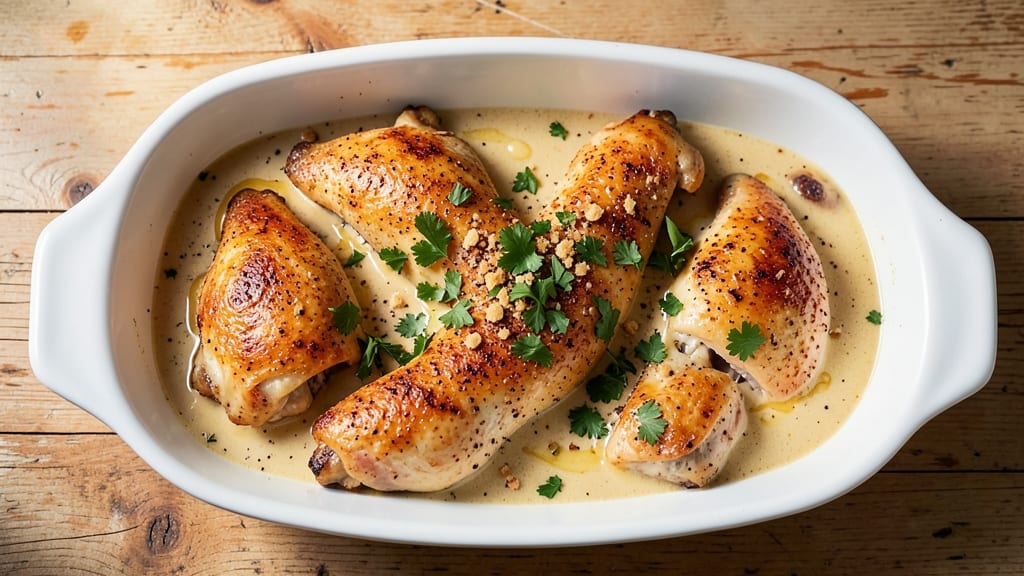 Campbell's Cream of Chicken Baked Chicken Recipe: One-Pan Creamy Crisp-Top Masterpiece