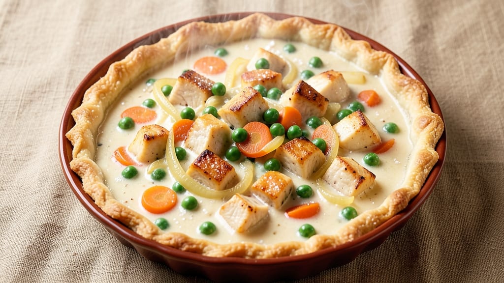 Campbell's Cream of Chicken Pot Pie Recipe: Crispy Top, Creamy Filling in One Dish
