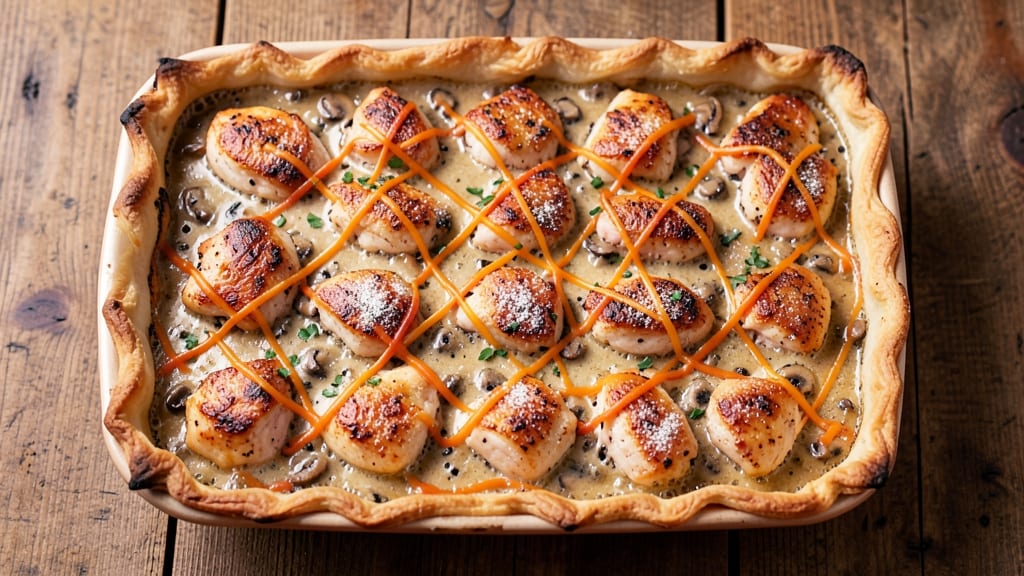 Campbell's Cream of Mushroom Chicken Casserole Recipe: One-Pan Golden Crust Magic