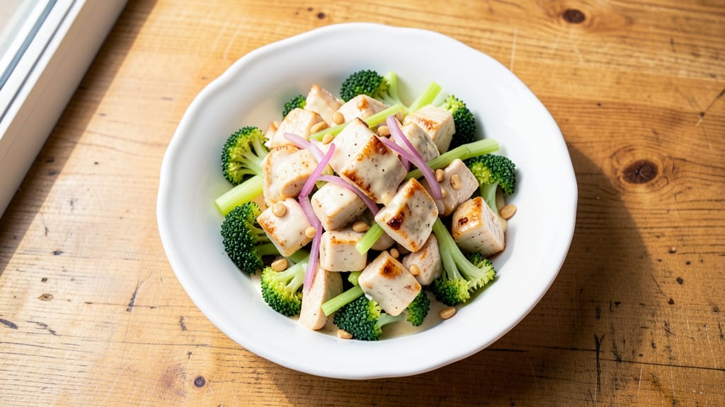 Chicken Salad Chick Broccoli Salad Copycat Recipe: Crunchy Chickpea Bites and Tangy Dressing