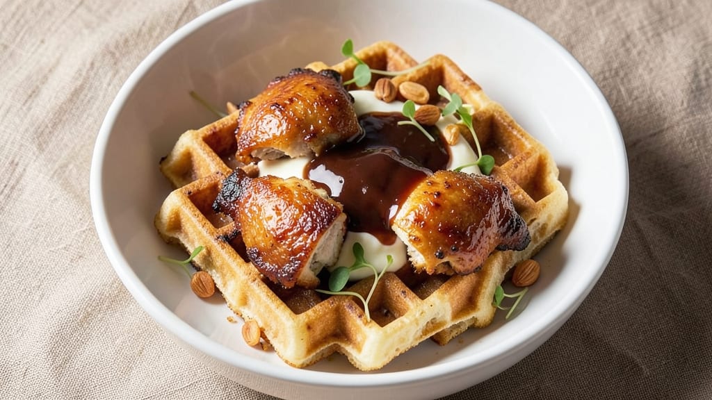 Chili's Chicken and Waffles Recipe: Crispy Celery Crown Meets Smoky Fried Chicken