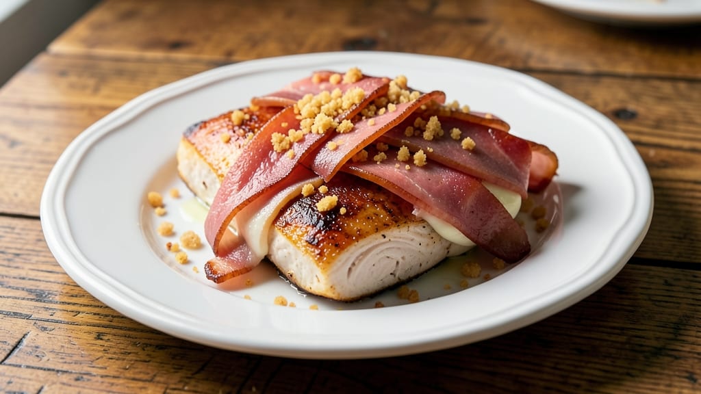 Cook's Illustrated Chicken Cordon Bleu Recipe: Crispy Celery Crown Over Ultra-Tender Ham & Cheese Layers