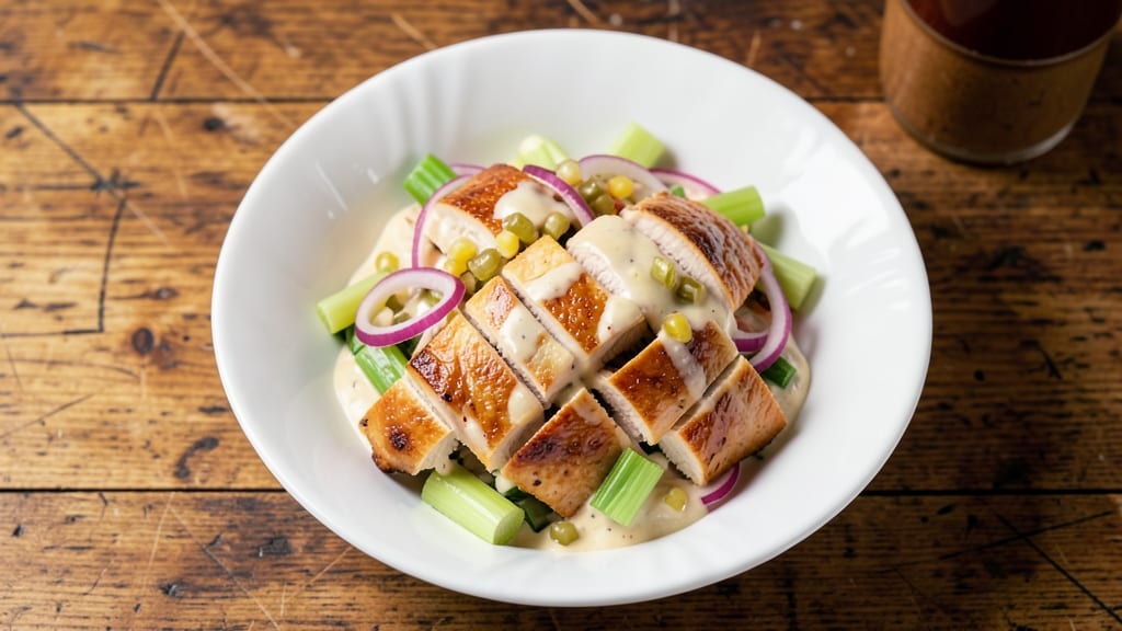 Copycat Arby's Chicken Salad Recipe: Crispy Celery Crown Over Ultra-Creamy Vanilla Bliss