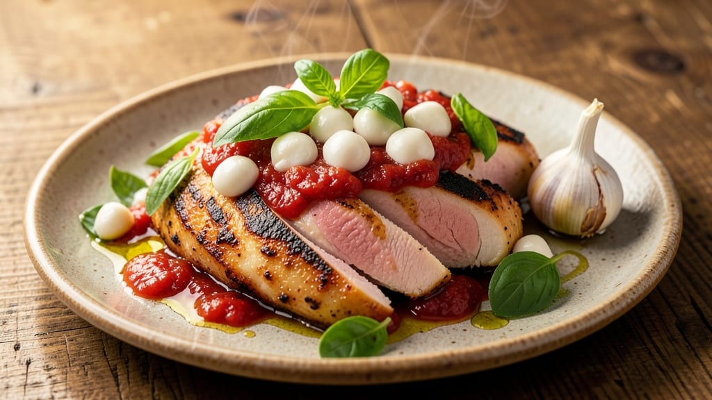 Baked Margherita Chicken Recipe: Tomato Basil Crust With Juicy Centers