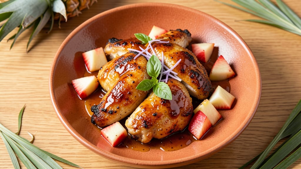 Baked Hawaiian Chicken Thighs Recipe: Pineapple-Glazed Crispy Skin and Juicy Centers