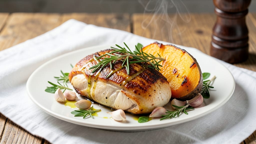 Baked Chicken Breast and Butternut Squash Recipe: One-Pan Sweet-Savory Harmony