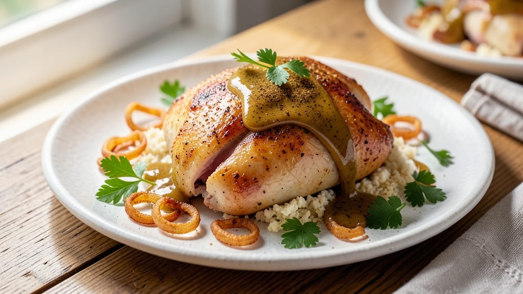 Baked Chicken Maryland Recipe: Buttermilk Brine and Spicy Mustard Crust Magic