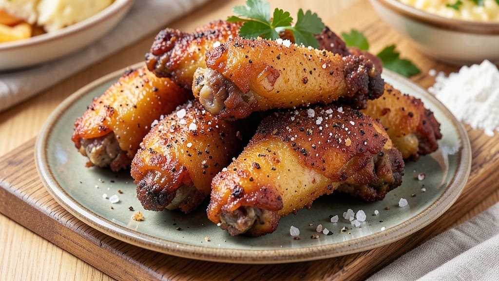 Basic Fried Chicken Wings Recipe: Crispy Gold Crunch Without Deep Frying