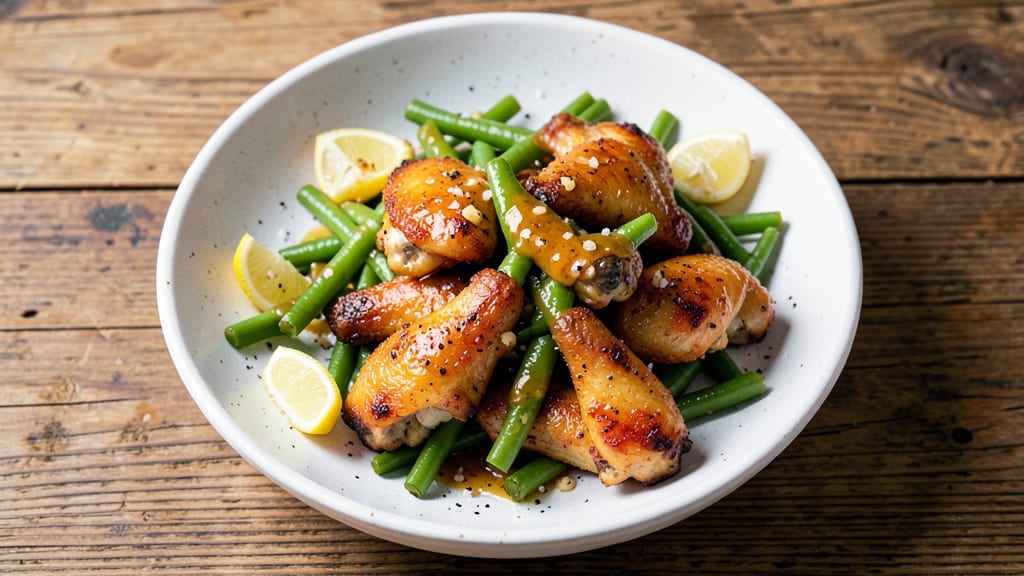 Gordon Ramsay Chicken Wings and Green Beans Recipe: Crispy-Skinned, Garlicky Green Beans in One Pan